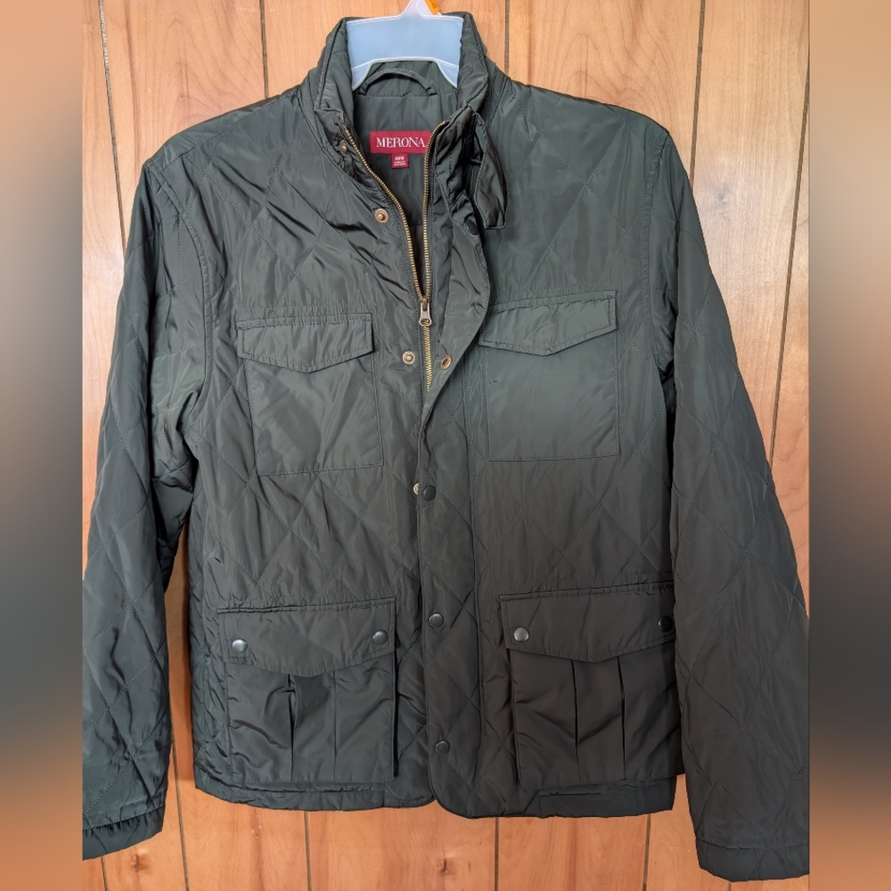 Merona Men's Green Quilted Jacket
